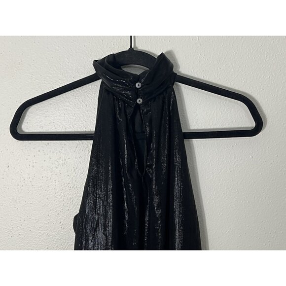 NWT Wildfox Amarilla Halter Top In Black Beauty Size Medium - Picture 6 of 14